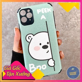 [ FREE SHIP ] Ốp Lưng Da IMD Peek A Boo