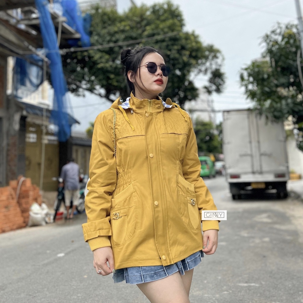Áo khoác kaki cotton Gigi TT-02 trung niên sành điệu Hot Trend | Ginny.Brand