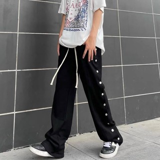 Quần Buttons Pant Đen nhiều nút Unisex (video)