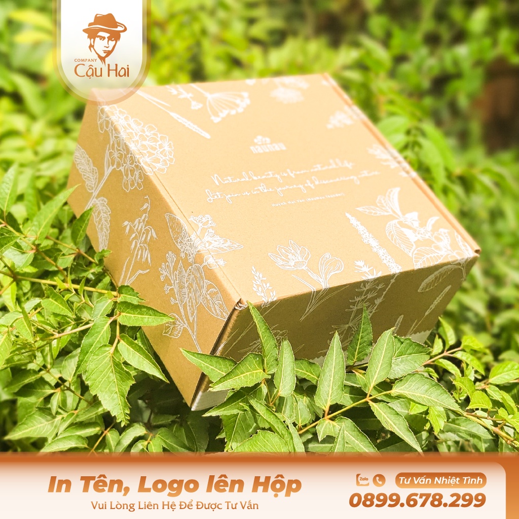 Set 5 Hộp carton nắp GẬP 20x15x5
