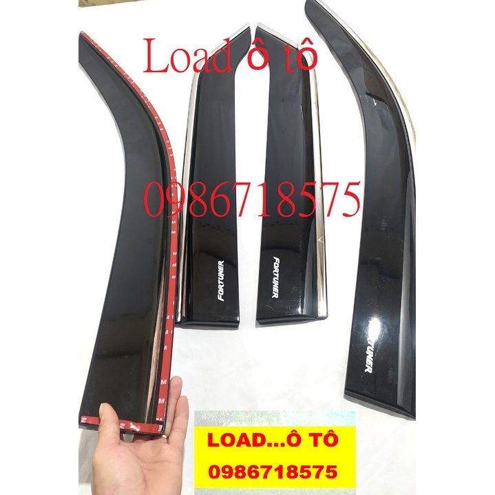 Vè Che Mưa Xe Toyota Fortuner 2023-2017 Và Đời 2006-2016 Cũ Mẫu Chỉ Inox Cao Cấp, Có Sẵn Keo Dán 3M