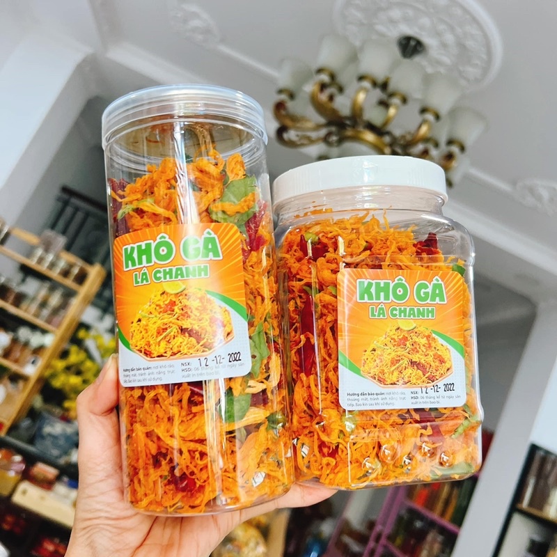 Khô Gà Lá Chanh Đặc biệt 500gr gà sấy khô ngon - Top Shop Food Đồ Ăn Vặt