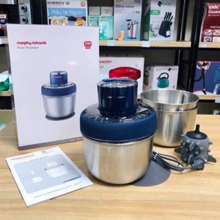 Máy xay thịt, làm ruốc, bóc tỏi 3 cối inox Morphy Richard