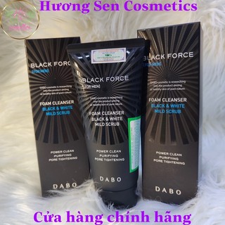 Sửa Rửa Mặt Nam trắng da sạch mụn black force Hàn Quốc