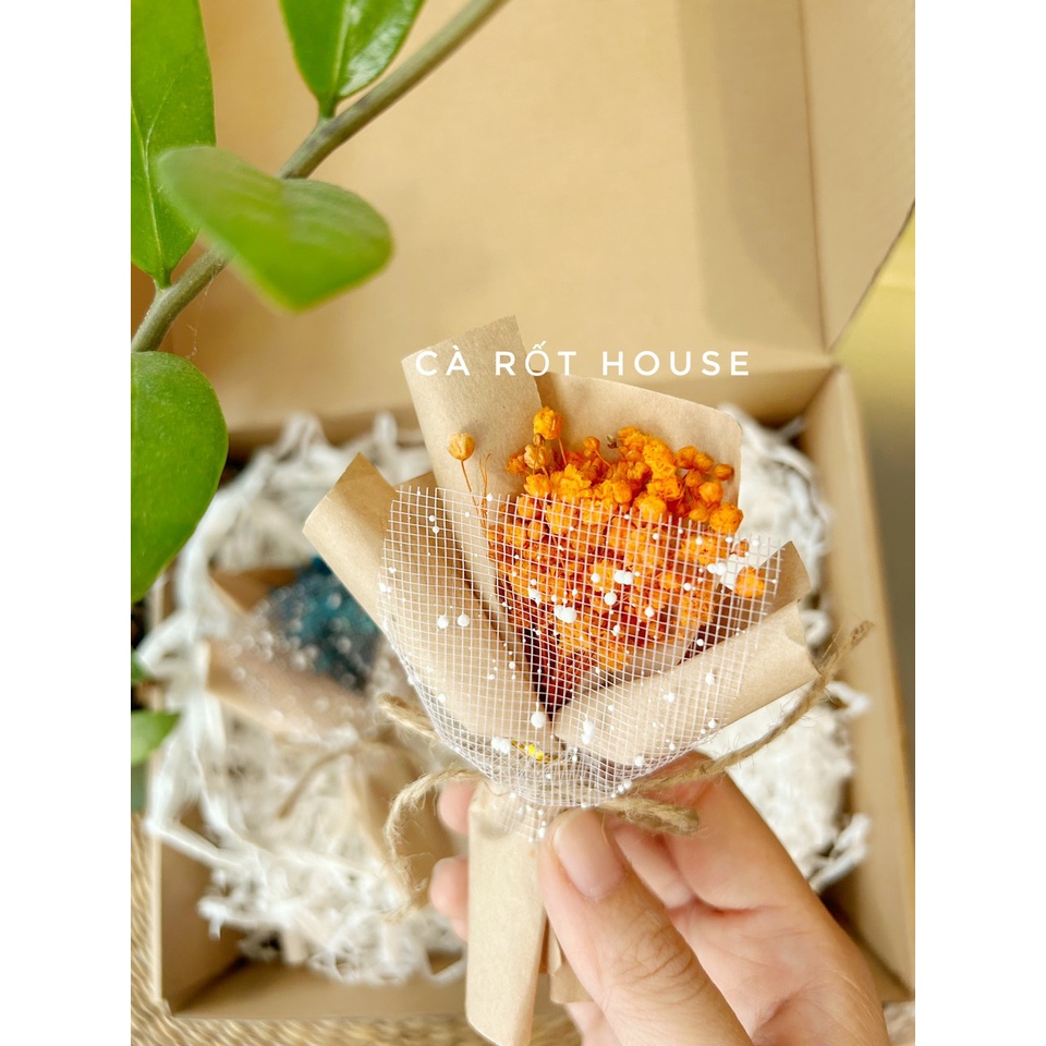 Bó hoa khô mini trang trí quà tặng