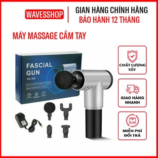 Máy massage cầm tay mini 4 đầu 6 chế độ đấm lưng, mát xa cổ vai gáy thông minh