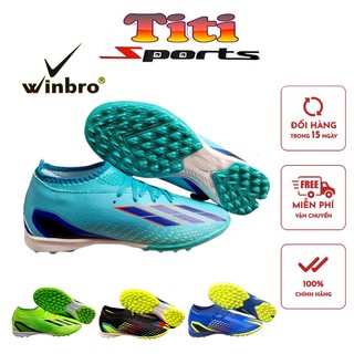 Giày đá bóng lưỡi gà liền cổ chun winbro x22 đế tf chính hãng sân cỏ nhân tạo - đã khâu đế