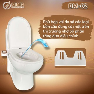 Combo 2 vòi xịt vệ sinh hậu môn và vệ sinh phụ khoa phụ nữ Bumia bidet, vòi xịt vệ sinh thông minh, BM-02, CN Bình Dương