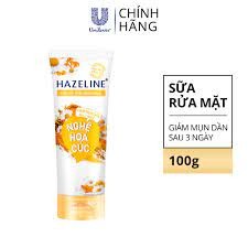 🌺🌺*Sữa rửa mặt ngừa mụn sáng da Hazeline Nghệ hoa cúc 100g