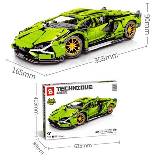 Lắp Ráp mô hình Technic - SY 8600 ( Lắp Ráp Mô Hình Siêu Xe Lamborghini Tỉ lệ 1:14 - 1254 Mảnh )