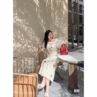 Đầm hoa rút ngực cao cấp nữ