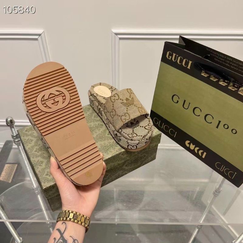 Dép lê nữ GC đế bánh mỳ 5p- Hàng QC cao cấp fullbox