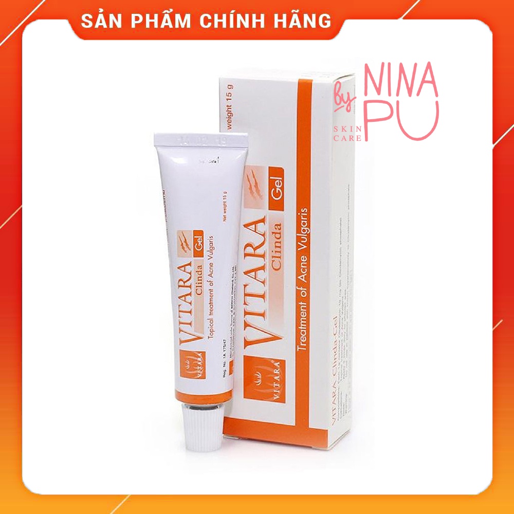 [CHÍNH HÃNG] Vitara Gel chấm mụn hỗ trợ giảm các loại mụn ẩn mụn thâm 15g chính hãng Thái Lan