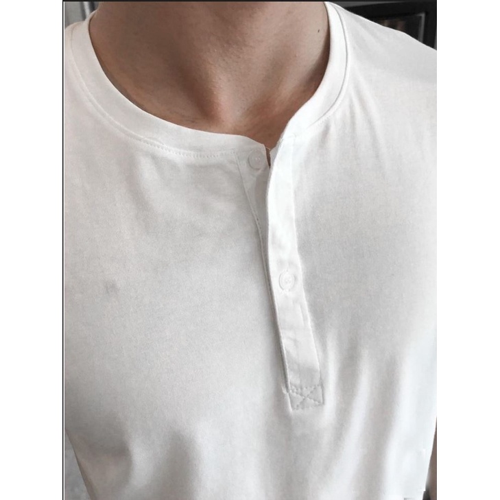 Áo nam ngắn tay, áo henley T-shirt chất liệu mát mẻ phong cách trẻ trung nam tính MANZO AL02