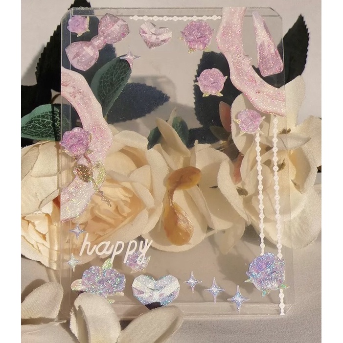 Sticker xích siêu mảnh_hình dán trang trí top, card