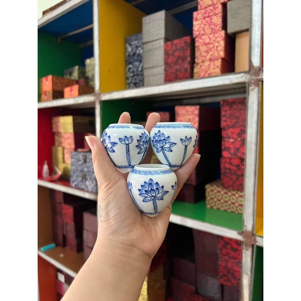 Cóng hoa mi choè vẽ tay tàu kèm tai cật vip hàng cao cấp