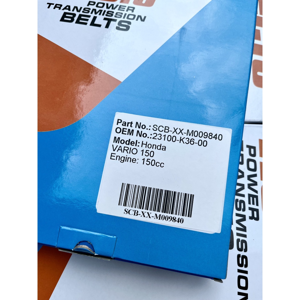 Dây Curoa Recto 2 mặt chính hãng cho xe Honda Click 150, Airblade 150, Vario 150