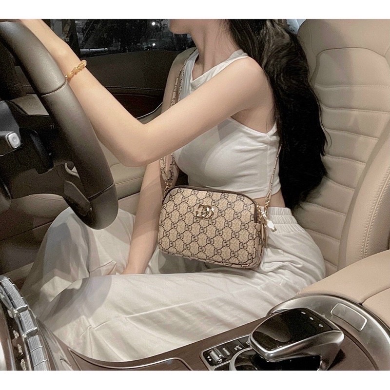 Túi ví nữ 3 ngăn có dây đeo chéo hot hit