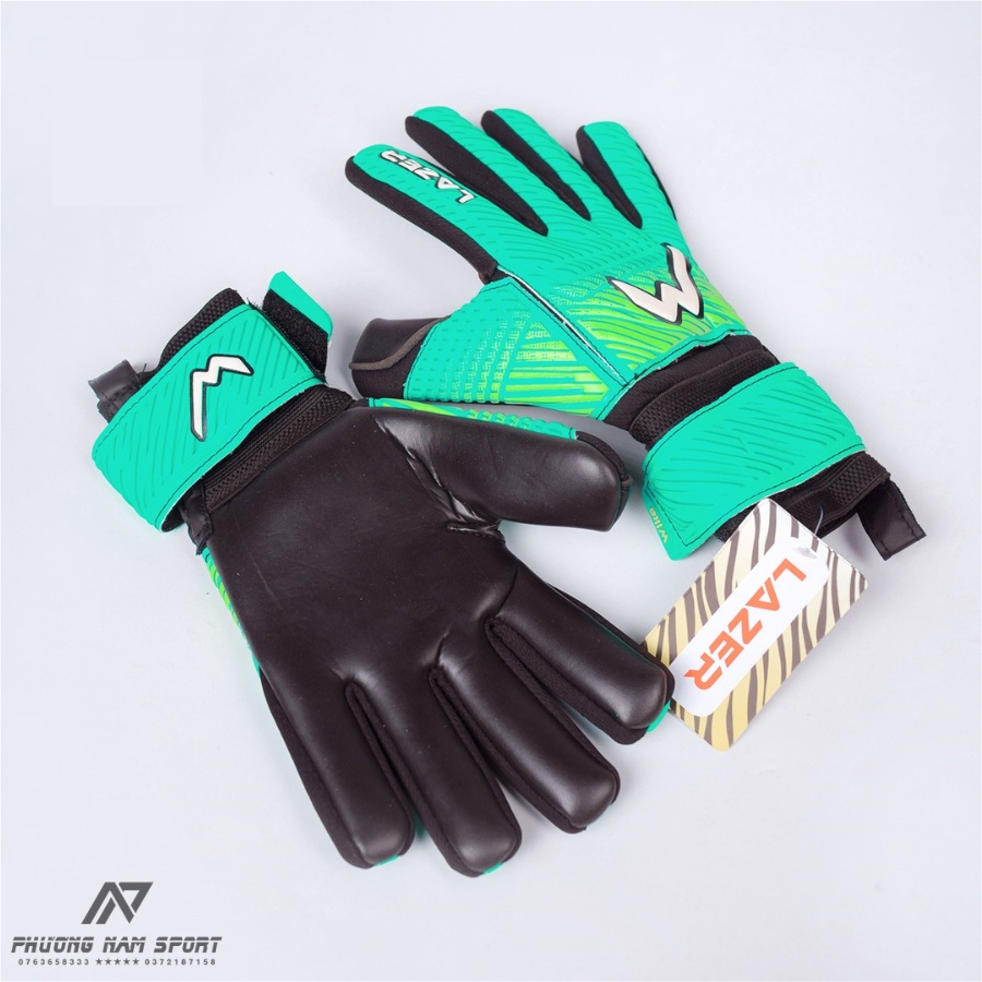 Găng Tay Thủ Môn Wika Lezer Chính Hãng, Bao Tay Thủ Môn Có Xương Trợ Lực Bảo Vệ Ngón Tay Full Size 8 9 10