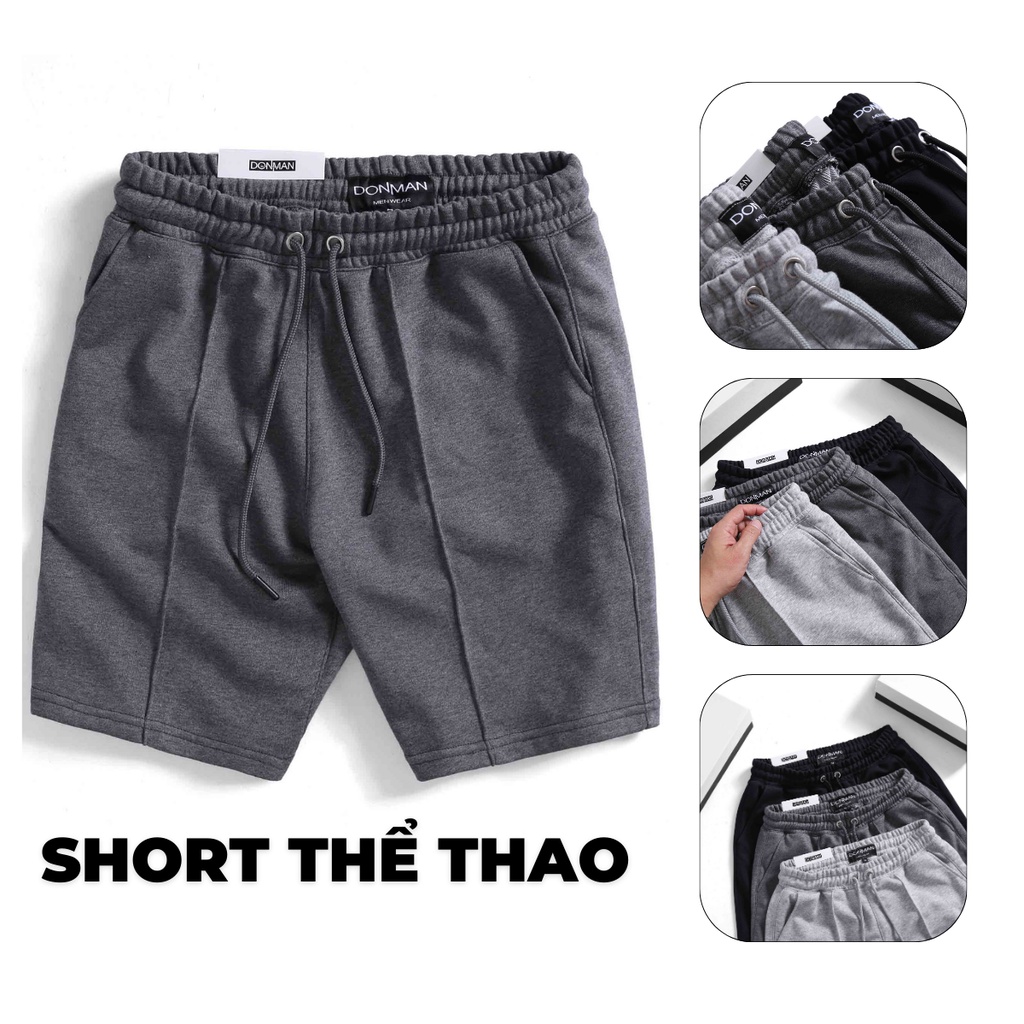 Quần đùi nam KboyShop Với chất liệu thun nỉ da cá tạo cảm giác thoải mái, co giãn, thấm hút tốt - Q14