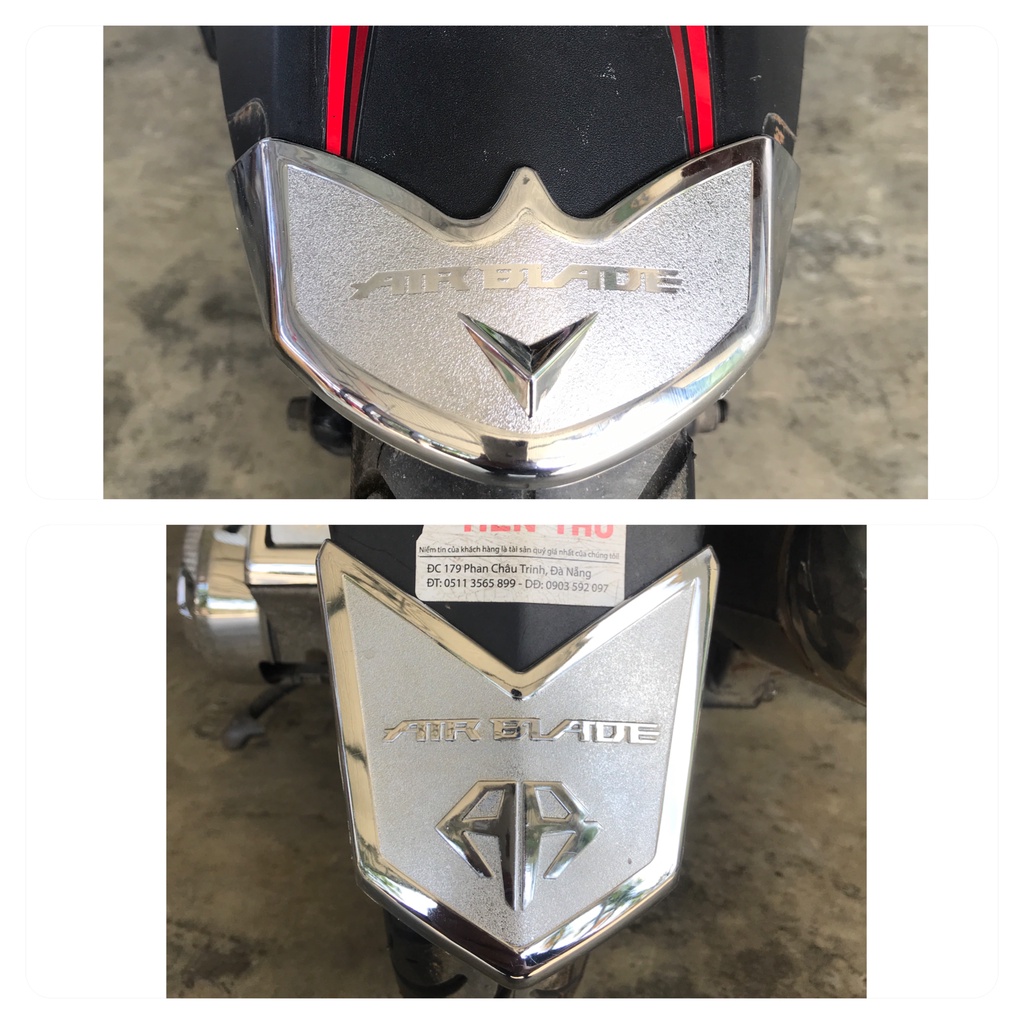 Bộ Dè Trước, Dè sau Air Blade 2016-2019 Inox Carbon, Crom AB Airblade 2017,2018