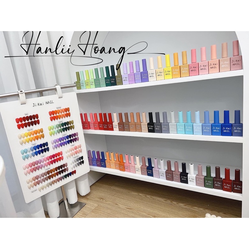 SET Sơn JiKai 110 màu đẹp xih lắm ạ- Chất sơn đẹp mướt- Tặng kèm bảng màu