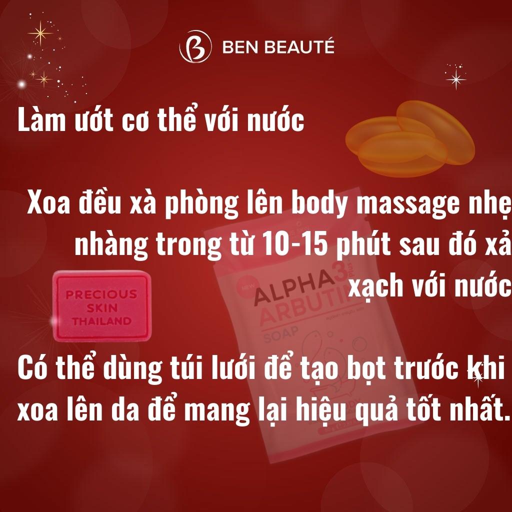 Xà Phòng Kích Trắng Alpha Arbutin Collagen Soap Thái Lan 80g