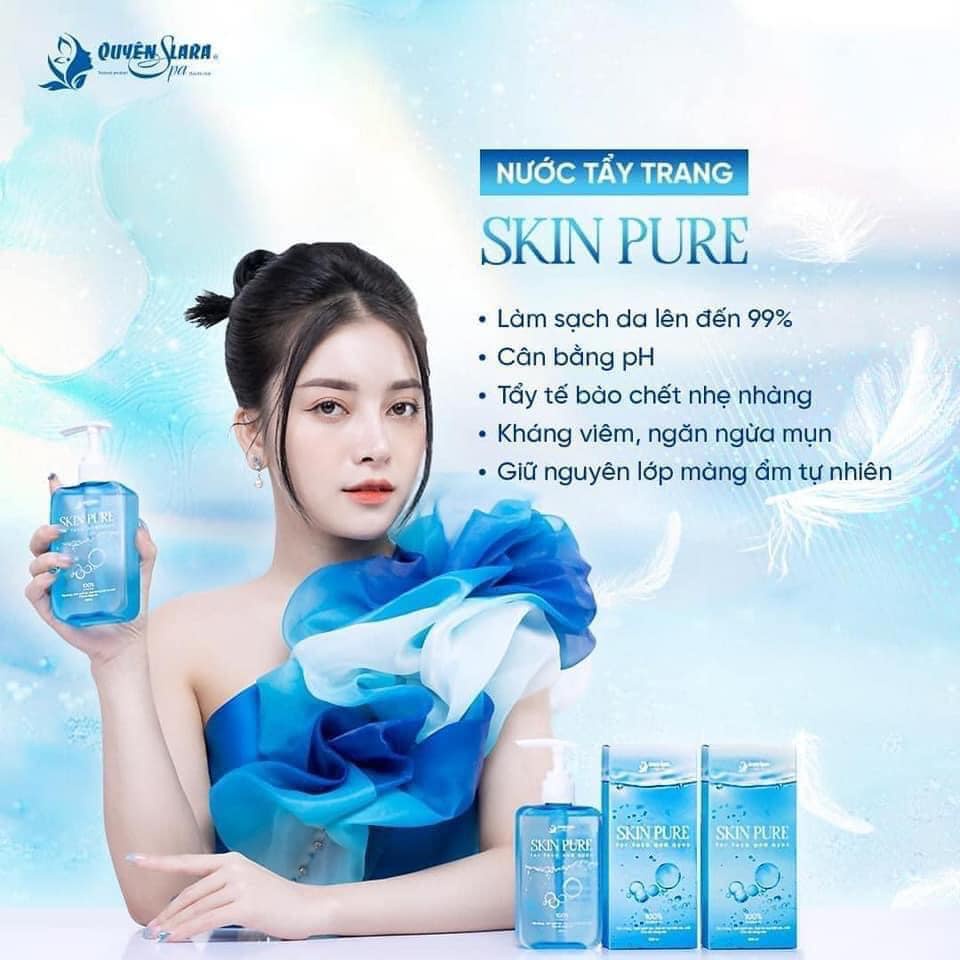 Nước Tẩy Trang SKIN PURE Quyên Lara - Làm Sạch Da, Loại Bỏ Bụi Bẩn Da Chết, Cho Da Sáng Mịn, 200ml