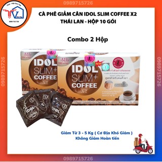 Combo 2 hộp Cà phê giảm cân idol slim coffee X2 Thái Lan 10 gói