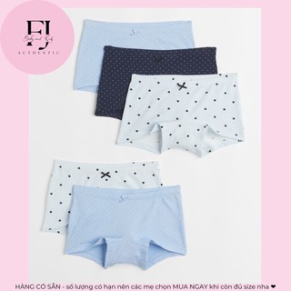 Quần chíp đùi trẻ em chính hãng HM, quần bé gái quần chíp đùi xanh, hàng hiệu cho bé
