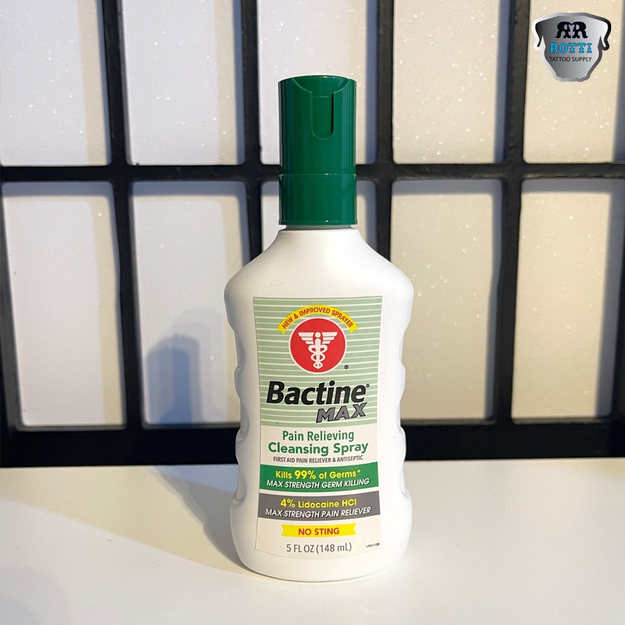 Bactine Max, Dung Dịch Rửa, Diệt Khuẩn, Giảm Đau Hình Xăm