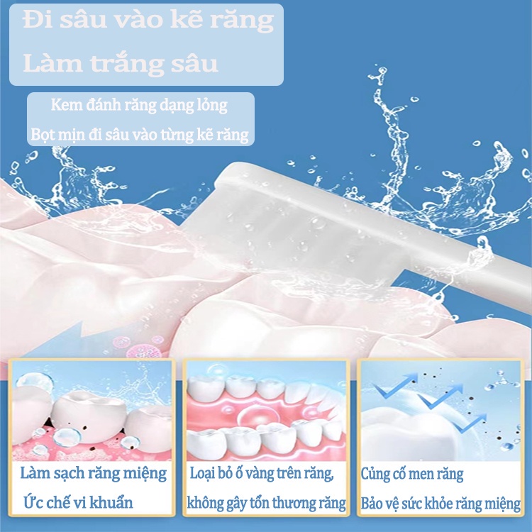 Kem Đánh Răng Làm Trắng Răng 220g Giảm Vết Ố Vàng Trên Răng giảm sâu răng Giữ Hơi Thở Thơm Mát