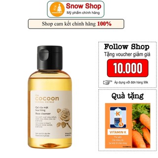 Sữa rửa mặt hoa hồng Cocoon - Gel rửa mặt hoa hồng Cocoon 140ml