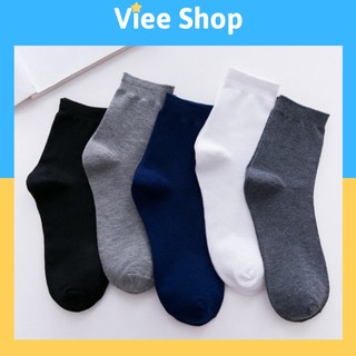 Combo 3 đôi tất vớ nam nữ cổ cao cotton cao cấp style hàn quốc CBVCC02