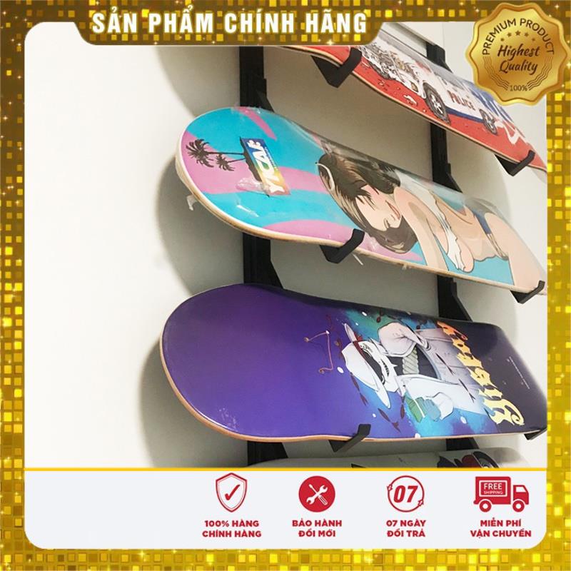 Giá Trưng Bày Gắn Tường Cho Ván Lướt Sóng, Giá Để Ván Trượt nghiêng trên tường giá trưng bày ván trượt