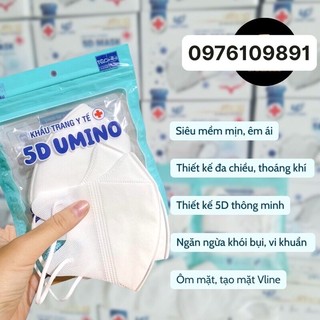 10 CHIẾC KHẨU TRANG 5D MASK UMINO
