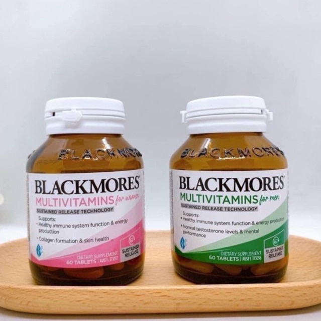 Vitamin tổng hợp multivitamin blackmores for men tăng cường sức khoẻ nam giới 60 viên