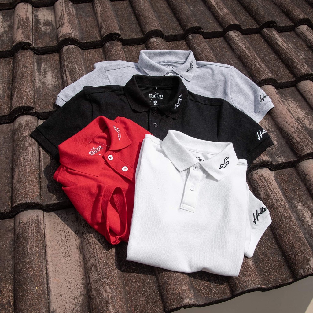 Áo Thun Polo Hollister - Chất Cá Mập, Dày Dặn- Thời Trang Trẻ Trung, Phong Cách- Thoáng Mát, Thoải Mát