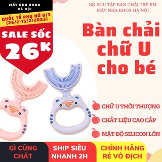 Bàn chải đánh răng cho bé - Bàn chải chữ U - Bàn chải chữ U silicon - Bàn chải chữ U cho bé - Bàn chải silicon cho bé
