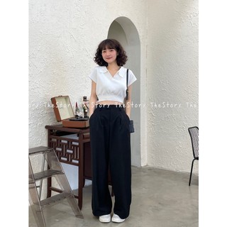Áo polo croptop [STORY] A2974 (ảnh thật)