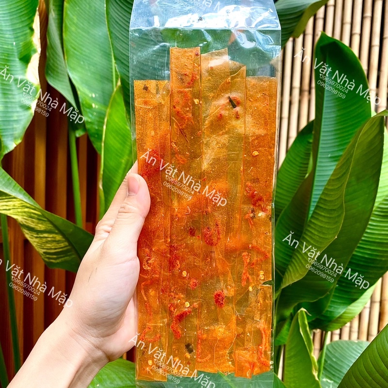 Bánh Tráng Phơi Sương Dẻo Cuộn  Khô Bò Sợi Cay Ngon Loại Dài