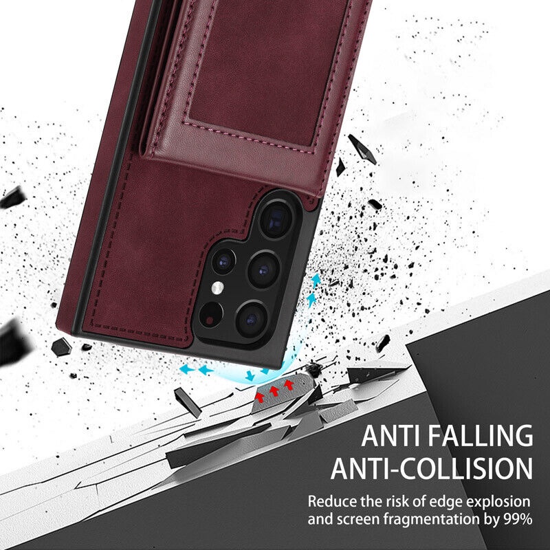 Ốp Điện Thoại Kiểu Ví Da Lật Có Ngăn Thẻ Cho Samsung Galaxy S23 S22 Ultra S22 + Plus S23 5G A53 A52 / A52S A13 4G / 5G