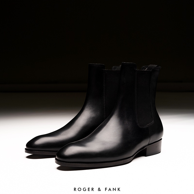 Giày da cao cấp chelsea boots ROGER & FANK