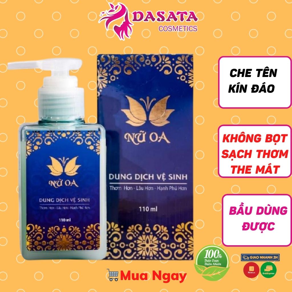 Dung Dịch Vệ Sinh Nữ Oa 110ml Se Khít Làm Hồng Cô Bé Thơm Lâu Sạch Sâu The Mát Thảo Dược Tự Nhiên Chuẩn pH Vùng Kín