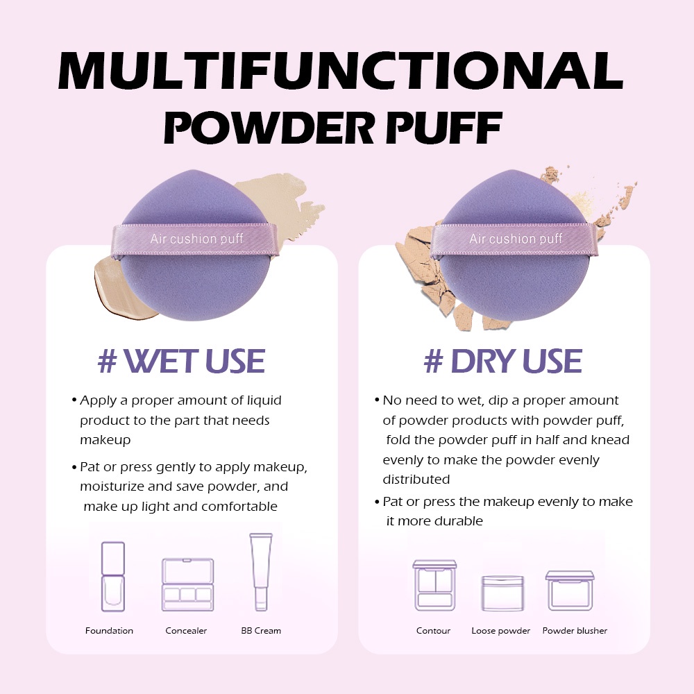 Mút trang điểm SANIYE B021 10g mềm mại cao cấp chuyên dụng