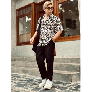 Sơ mi tn lụa họa tiết mango by 1m