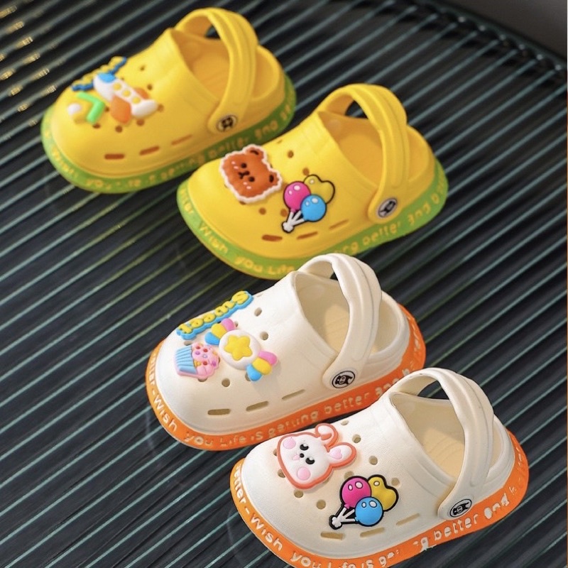 Dép cho bé gái bé trai siêu nhẹ  từ 1 đến 5 tuổi  đế mềm chống trơn trượt