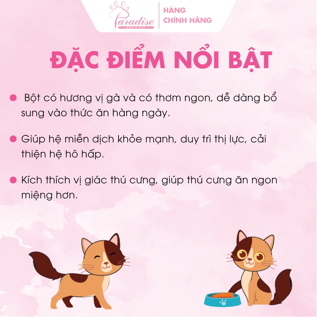 Bột Hỗ Trợ Hệ Hô Hấp Và Mắt Vị Gà Và Cá Cho Mèo Immune Support | Tomlyn - 100g  - Paradise Dog&Cat