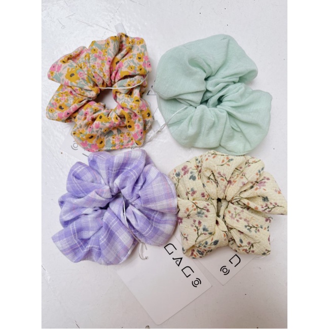 Cột tóc vải scrunchies sắc màu GAGO