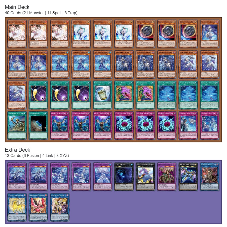 Bài In Tiếng Việt - Bộ bài Yugioh - Custom Deck - Tearlaments Deck